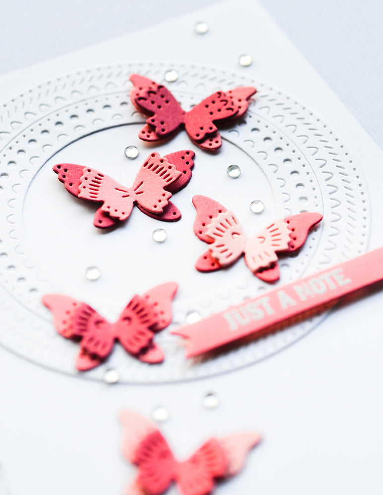 Poppy Stamps Stanzschablone - 2624 Nordic Butterfly Trio