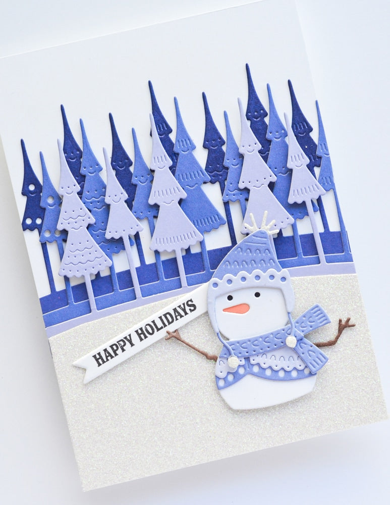 Poppy Stamps Stanzschablone - 2627 Nordic Treeline