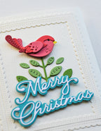 Poppy Stamps Stanzschablone - 2632 Nordic Plumed Bird