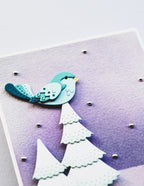 Poppy Stamps Stanzschablone - 2632 Nordic Plumed Bird