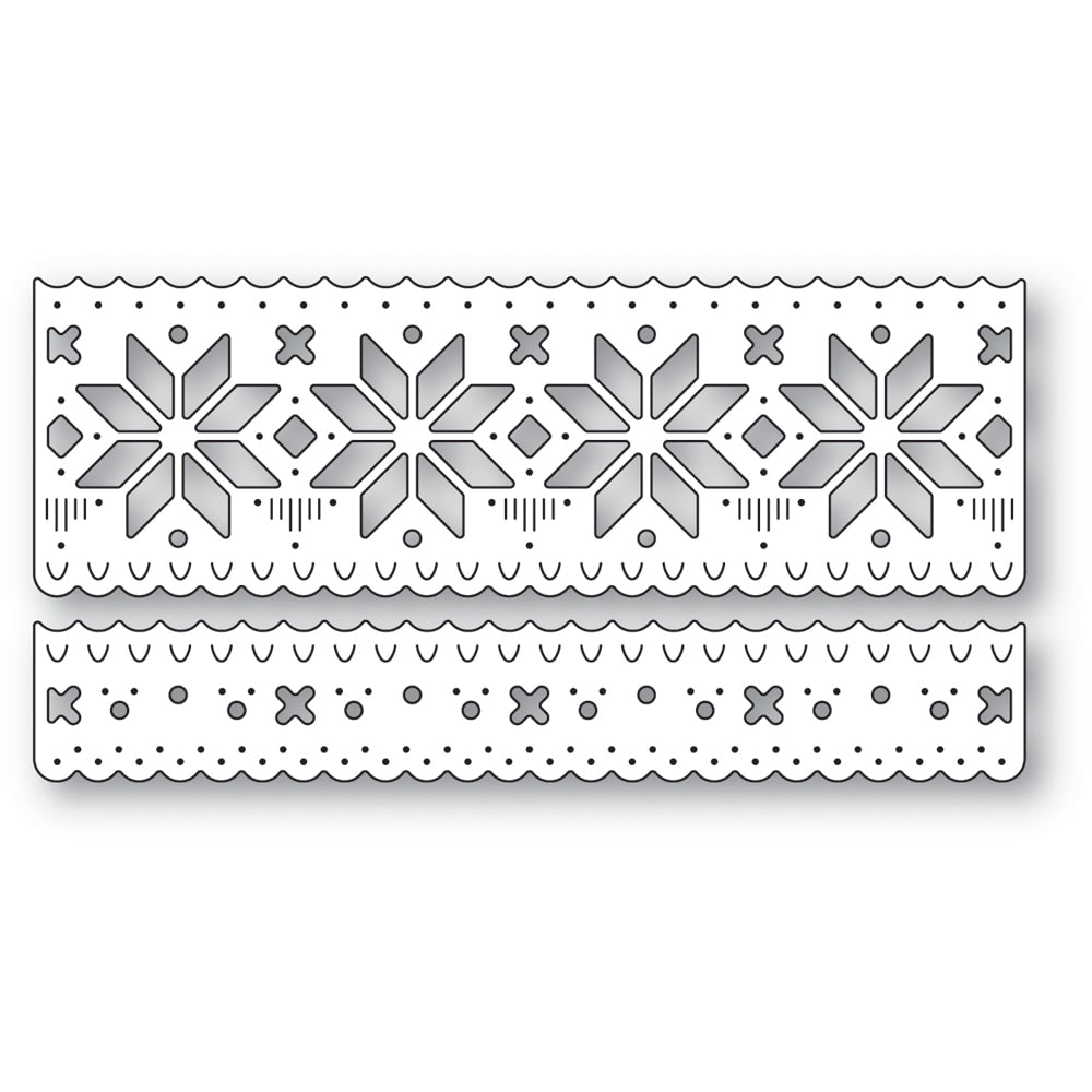 Poppy Stamps Stanzschablone - 2633 Nordic Wintertide Border Set