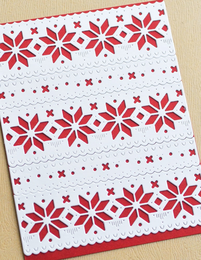 Poppy Stamps Stanzschablone - 2633 Nordic Wintertide Border Set