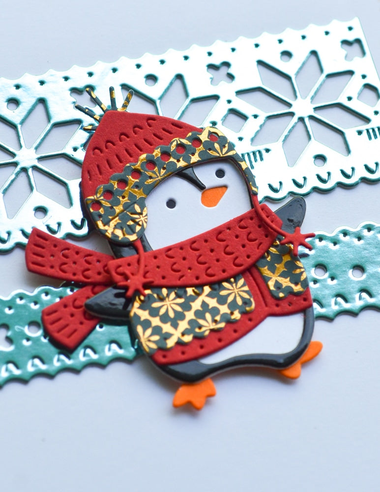 Poppy Stamps Stanzschablone - 2634 Nordic Playful Penguin