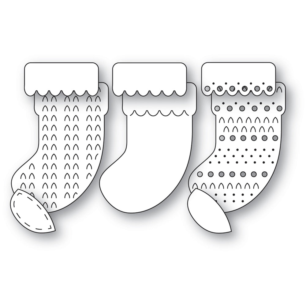 Poppy Stamps Stanzschablone - 2636 Nordic Stockings