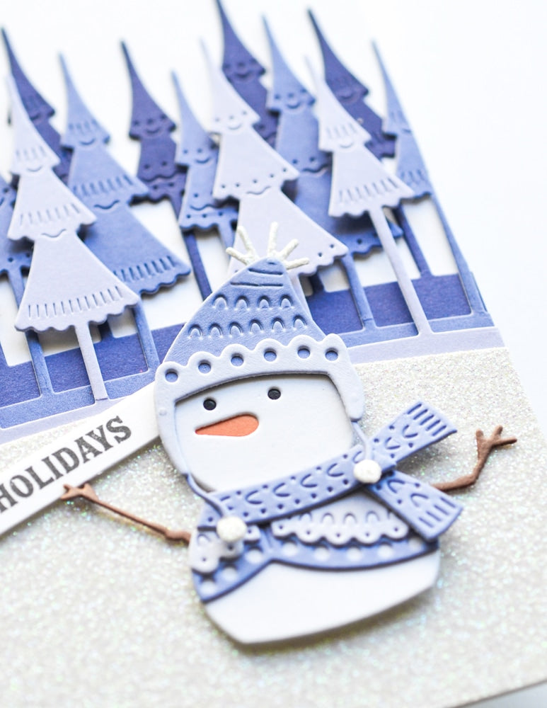 Poppy Stamps Stanzschablone - 2640 Nordic Happy Snowman