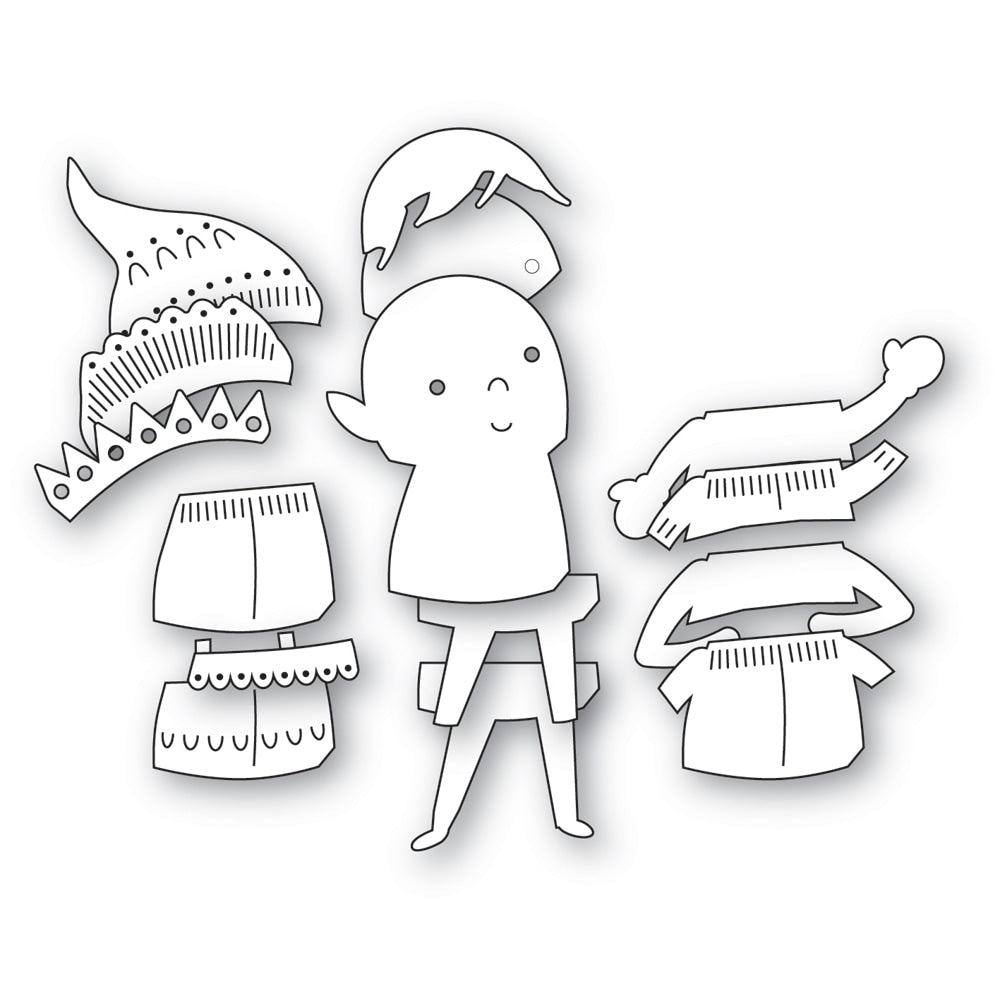 Poppy Stamps Stanzschablone - 2641 Nordic Sweet Elf