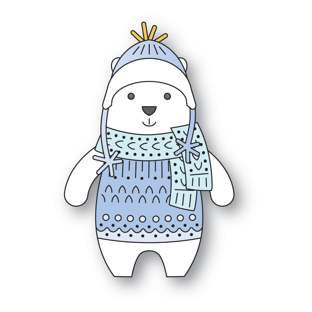 Poppy Stamps Stanzschablone - 2643 Nordic Bundled Bear