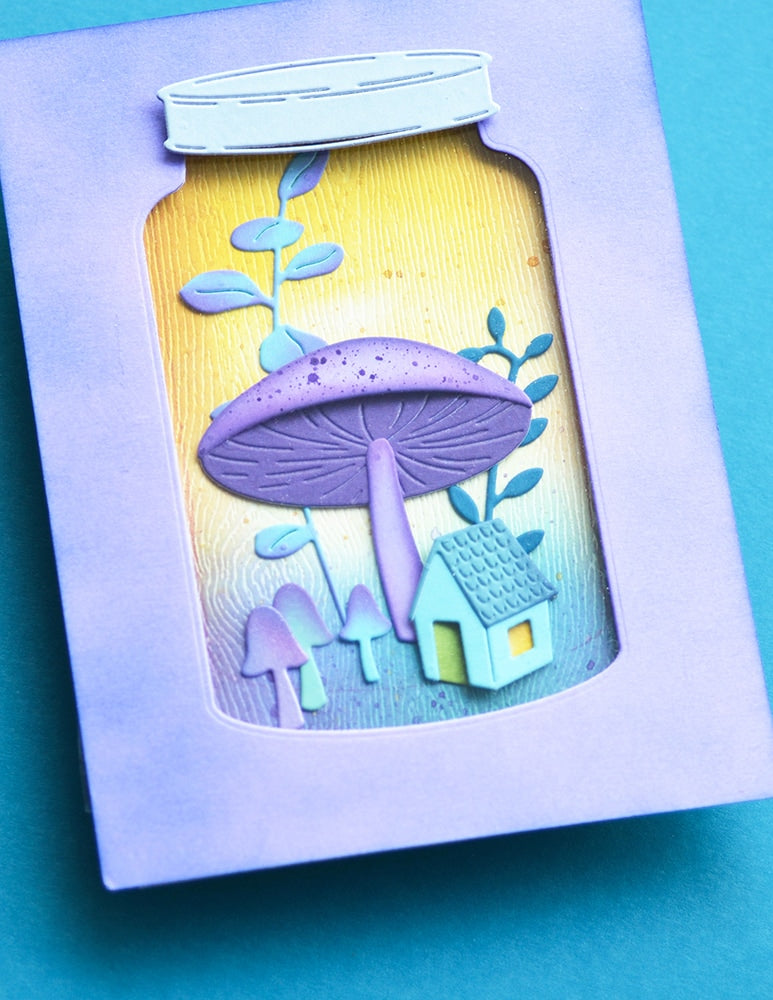 Poppy Stamps Stanzschablone - 2648 Cottage Terrarium