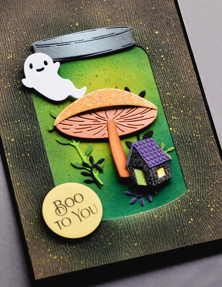 Poppy Stamps Stanzschablone - 2648 Cottage Terrarium
