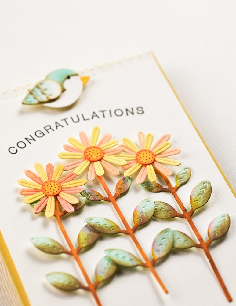 Poppy Stamps Stanzschablone - 2670 Daisy Trio