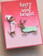 Poppy Stamps Stanzschablone - 2651 Antler Dachshund