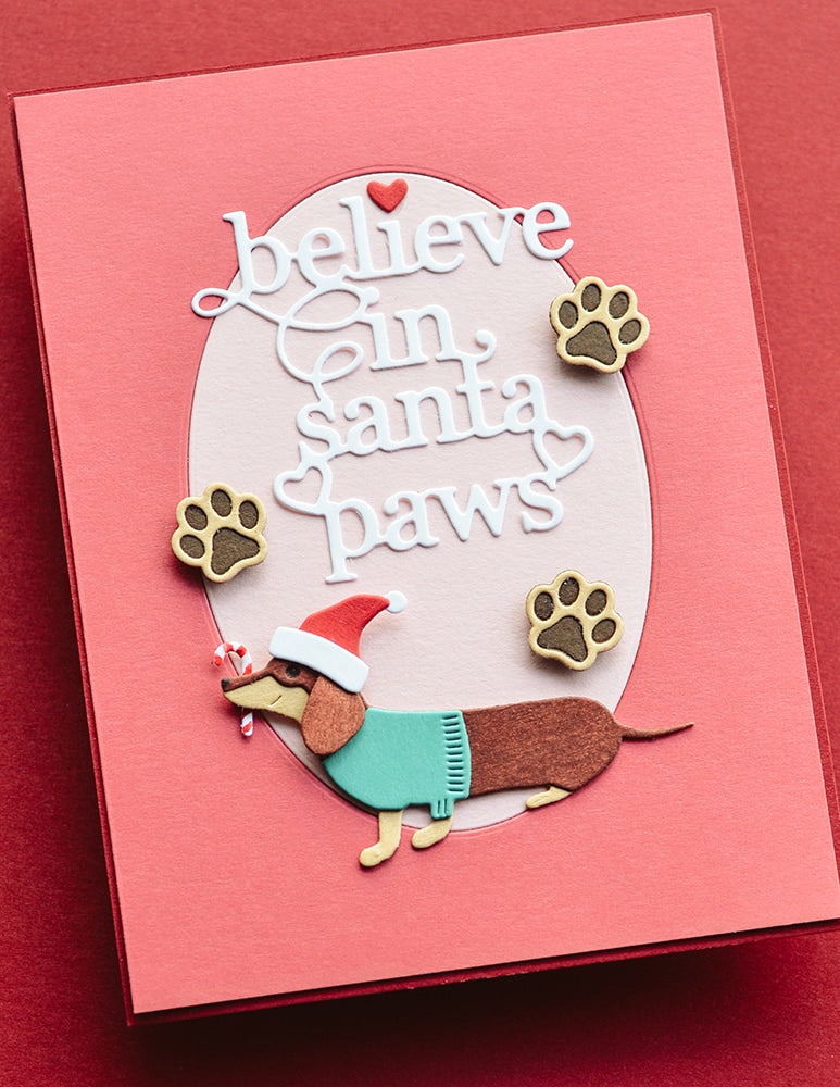 Poppy Stamps Stanzschablone - 2652 Sitting Dachshund