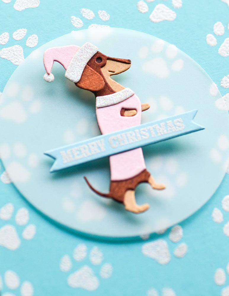 Poppy Stamps Stanzschablone - 2653 Standing Dachshund