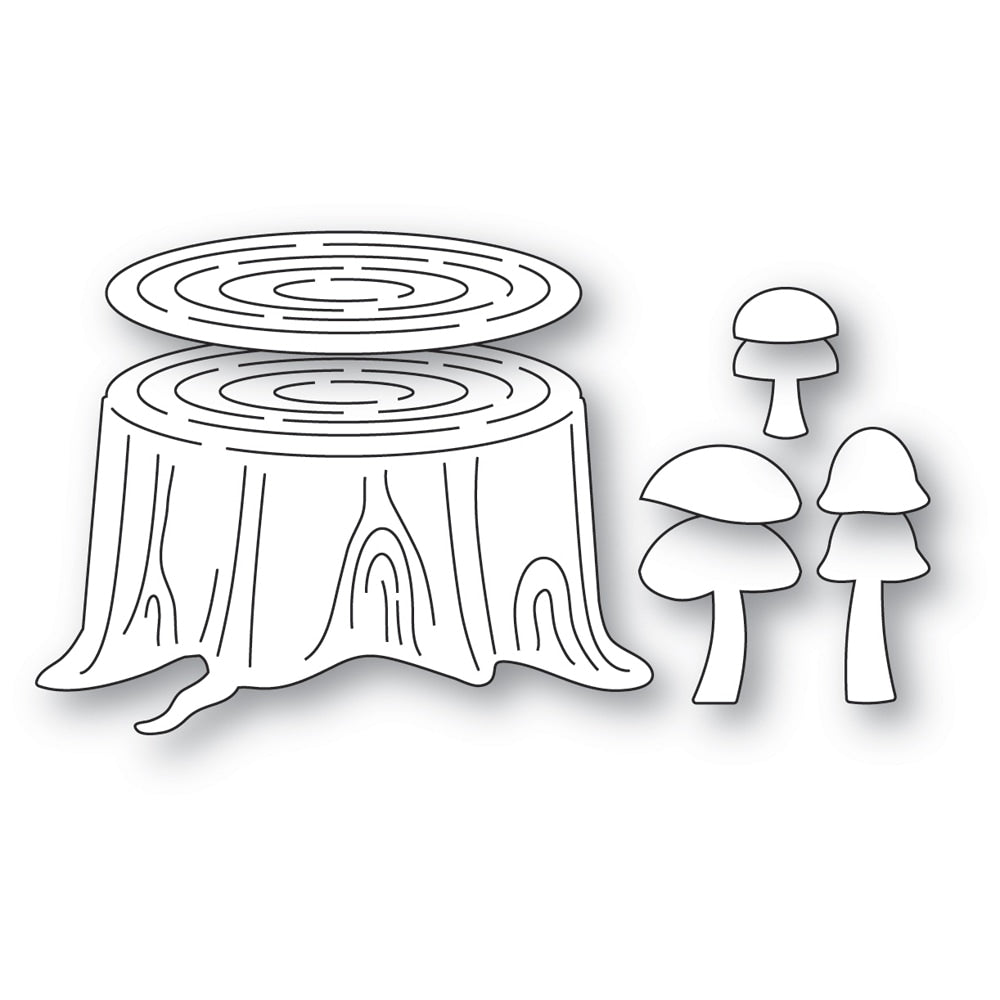 Poppy Stamps Stanzschablone - 2657 Forest Stump