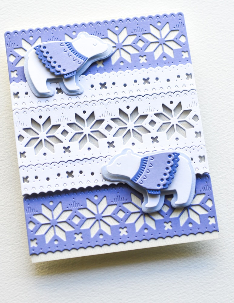 Poppy Stamps Stanzschablone - 2658 Nordic Polar Bears