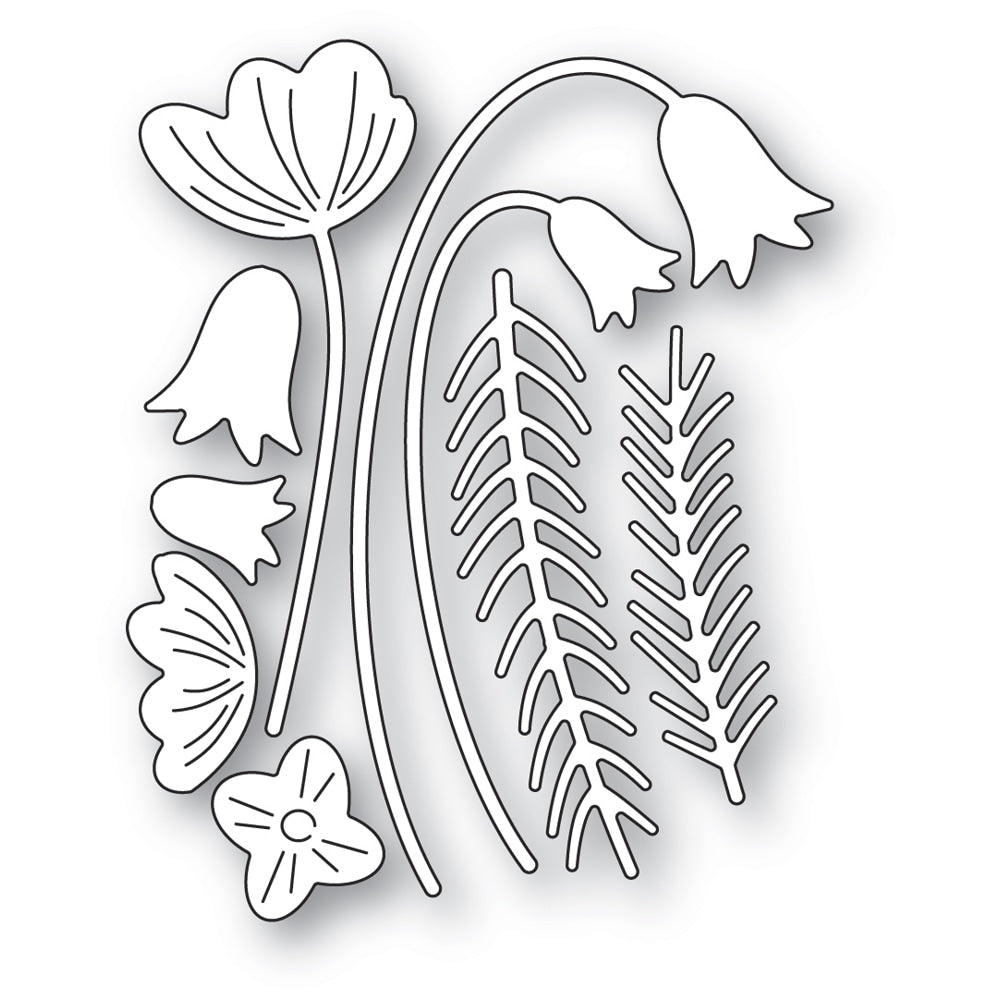 Poppy Stamps Stanzschablone - 2663 Simple Floral Bundle
