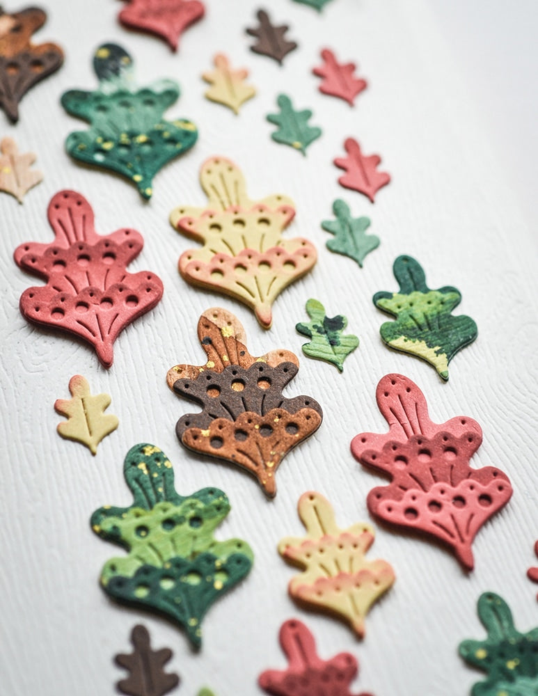 Poppy Stamps Stanzschablone - 2664 Nordic Oak Leaves