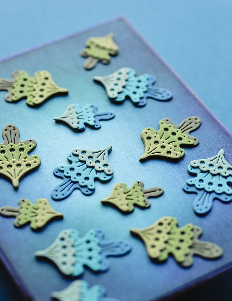Poppy Stamps Stanzschablone - 2664 Nordic Oak Leaves
