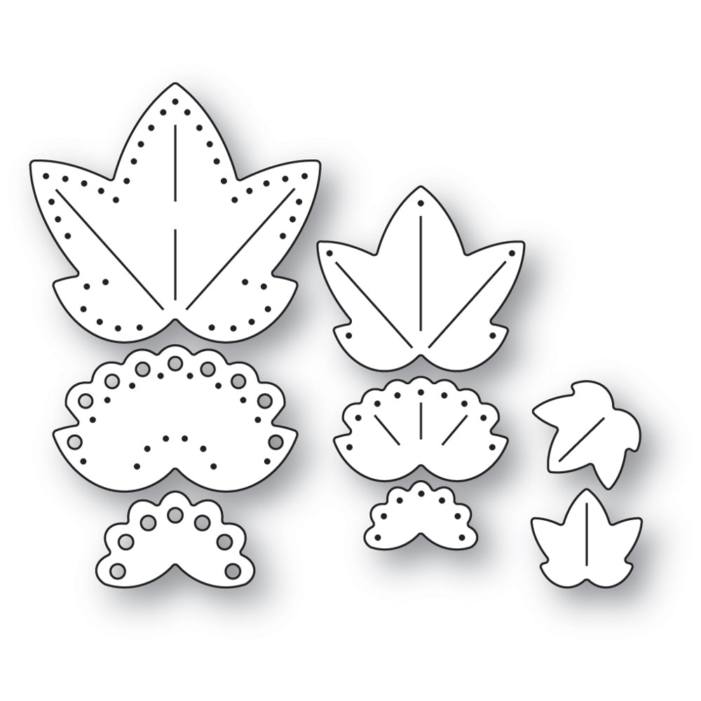 Poppy Stamps Stanzschablone - 2665 Nordic Maple Leaves