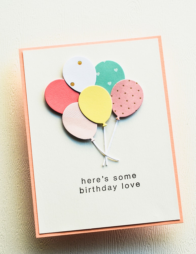 Poppy Stamps Stanzschablone - 2672 Brilliant Birthday Balloons