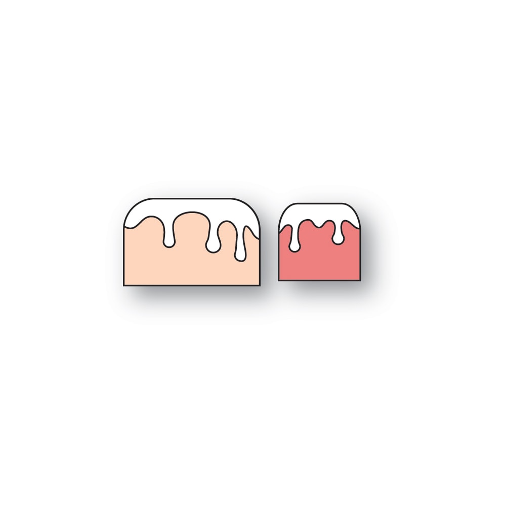 Poppy Stamps Stanzschablone - 2673 Frosted Cake Duo