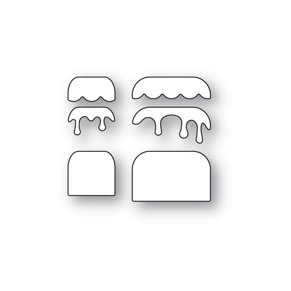 Poppy Stamps Stanzschablone - 2673 Frosted Cake Duo