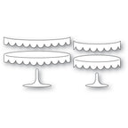 Poppy Stamps Stanzschablone - 2674 Scalloped Dessert Stands