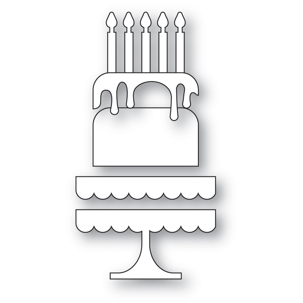 Poppy Stamps Stanzschablone - 2675 Brilliant Birthday Cake