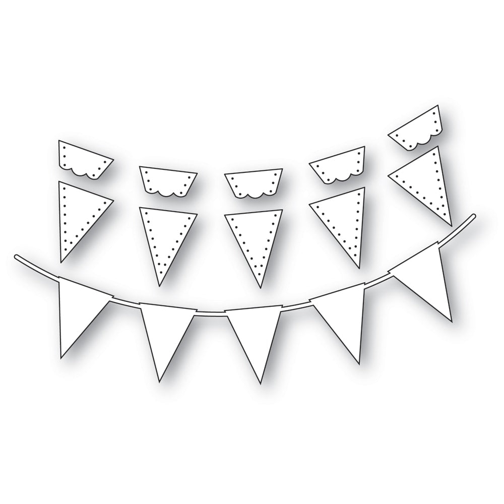 Poppy Stamps Stanzschablone - 2676 Celebration Banner