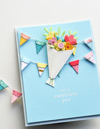 Poppy Stamps Stanzschablone - 2676 Celebration Banner