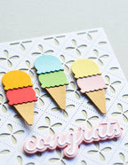 Poppy Stamps Stanzschablone - 2677 Triple Scoop
