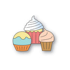 Poppy Stamps Stanzschablone - 2678 Frosted Cupcake Trio