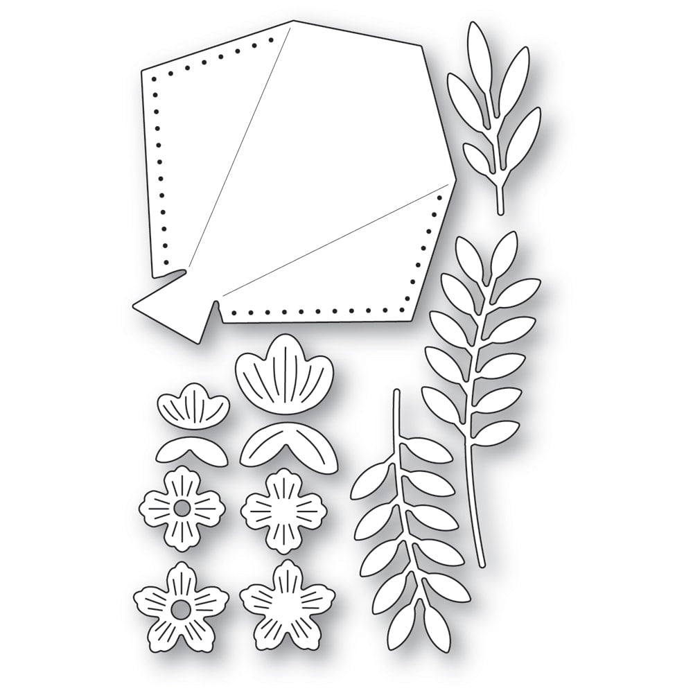 Poppy Stamps Stanzschablone - 2680 Handpicked Bouquet