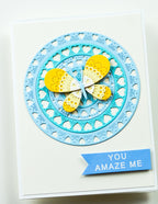 Poppy Stamps Stanzschablone - 2688 Nordic Heart Pattern Rings