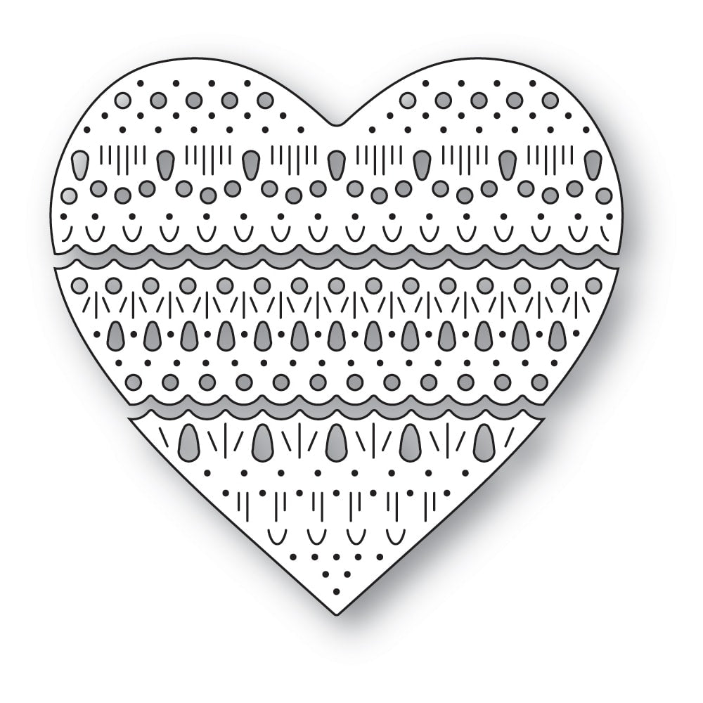Poppy Stamps Stanzschablone - 2689 Nordic Heart