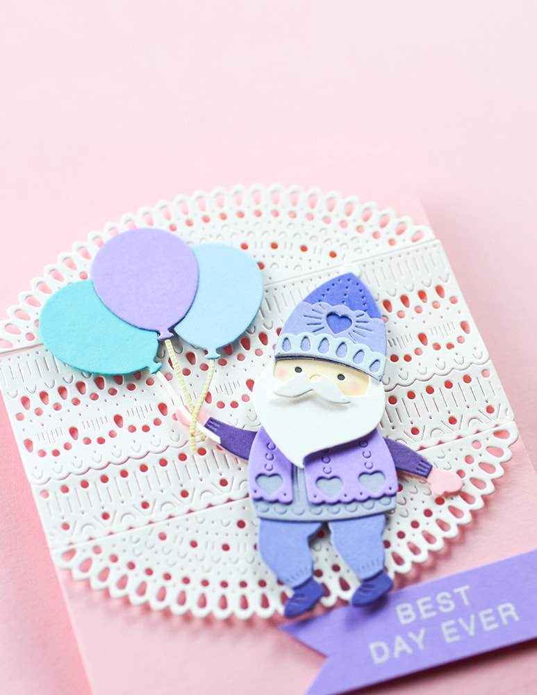 Poppy Stamps Stanzschablone - 2690 Nordic Heart Gnome