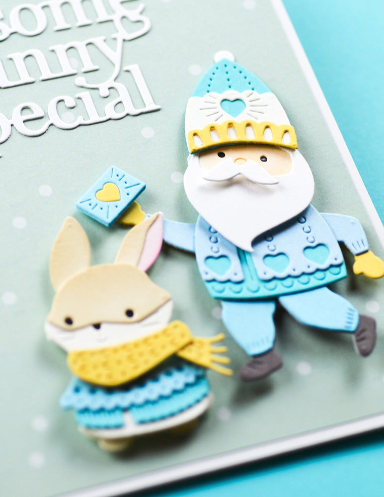 Poppy Stamps Stanzschablone - 2690 Nordic Heart Gnome
