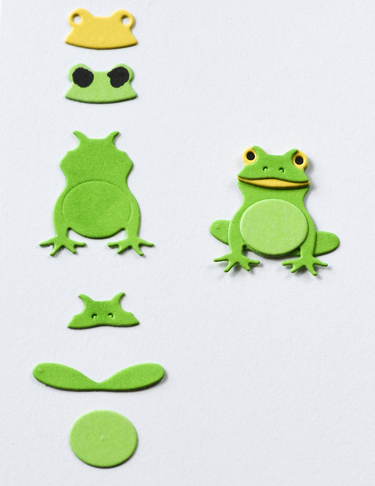 Poppy Stamps Stanzschablone - 2691 Lily Pad Frog