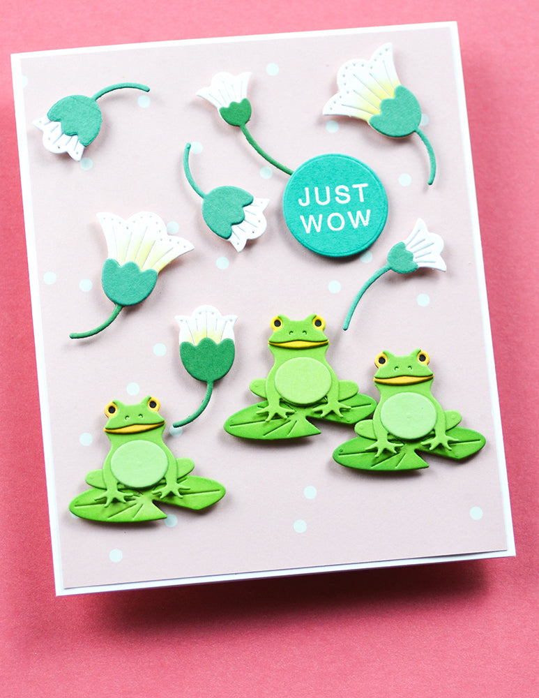 Poppy Stamps Stanzschablone - 2691 Lily Pad Frog