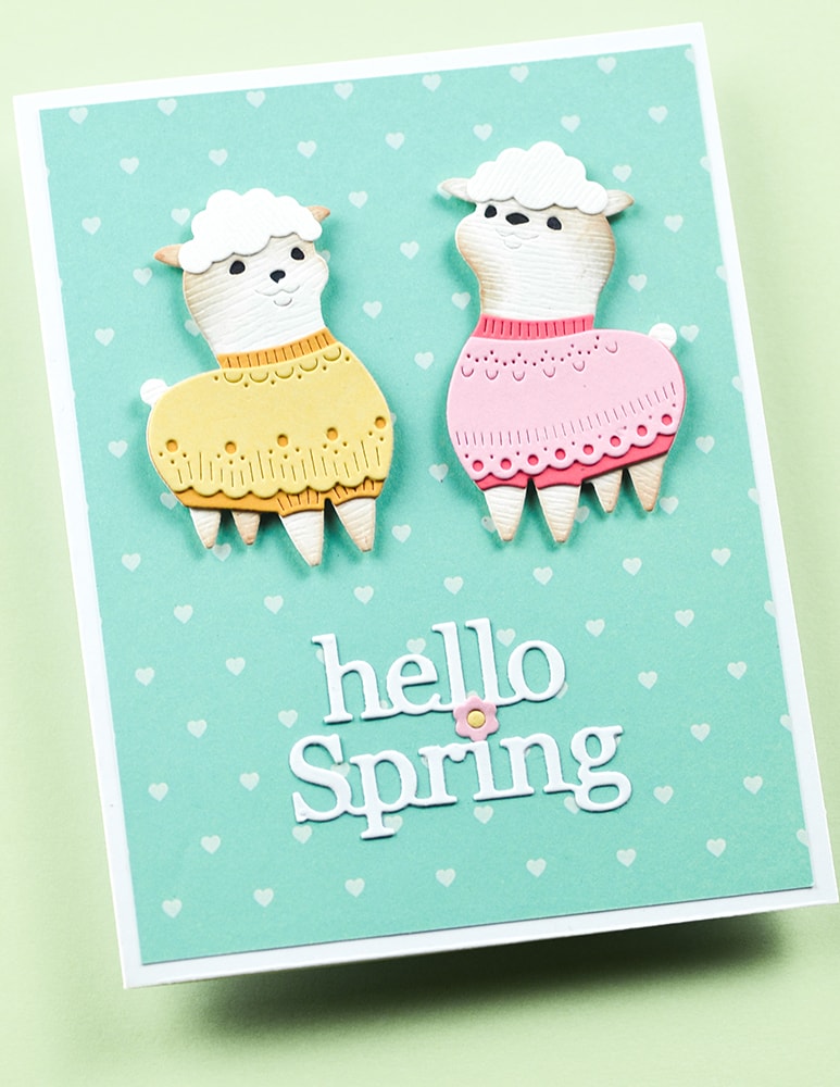 Poppy Stamps Stanzschablone - 2703 Nordic Cheerful Lamb