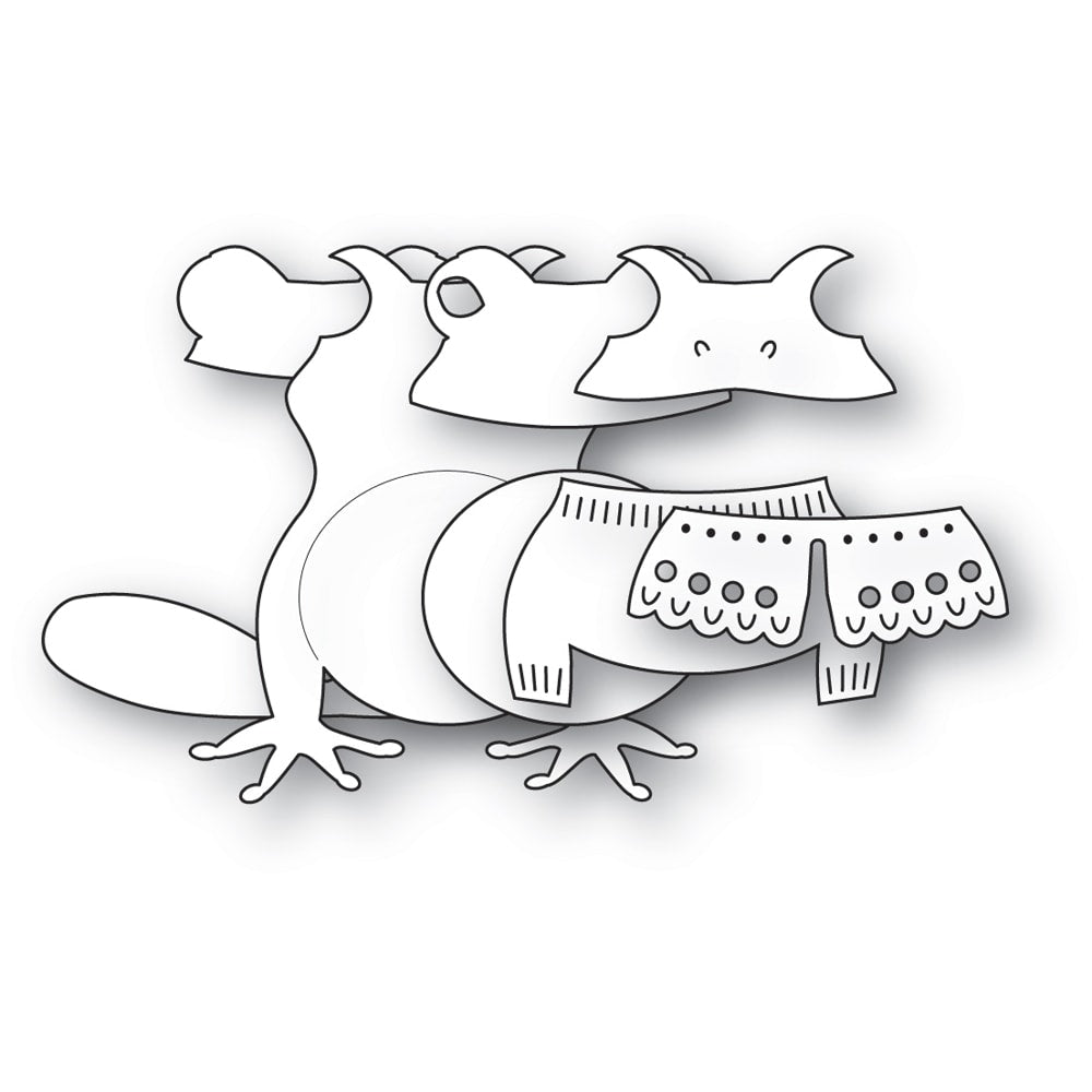 Poppy Stamps Stanzschablone - 2705 Nordic Sitting Frog