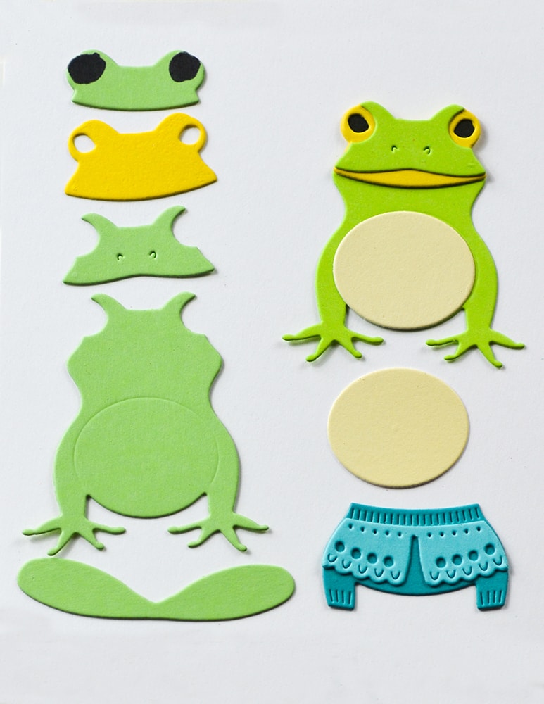 Poppy Stamps Stanzschablone - 2705 Nordic Sitting Frog