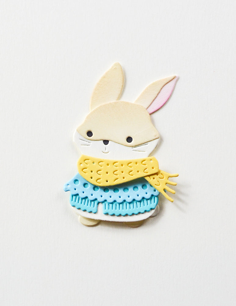 Poppy Stamps Stanzschablone - 2708 Nordic Bundled Bunny