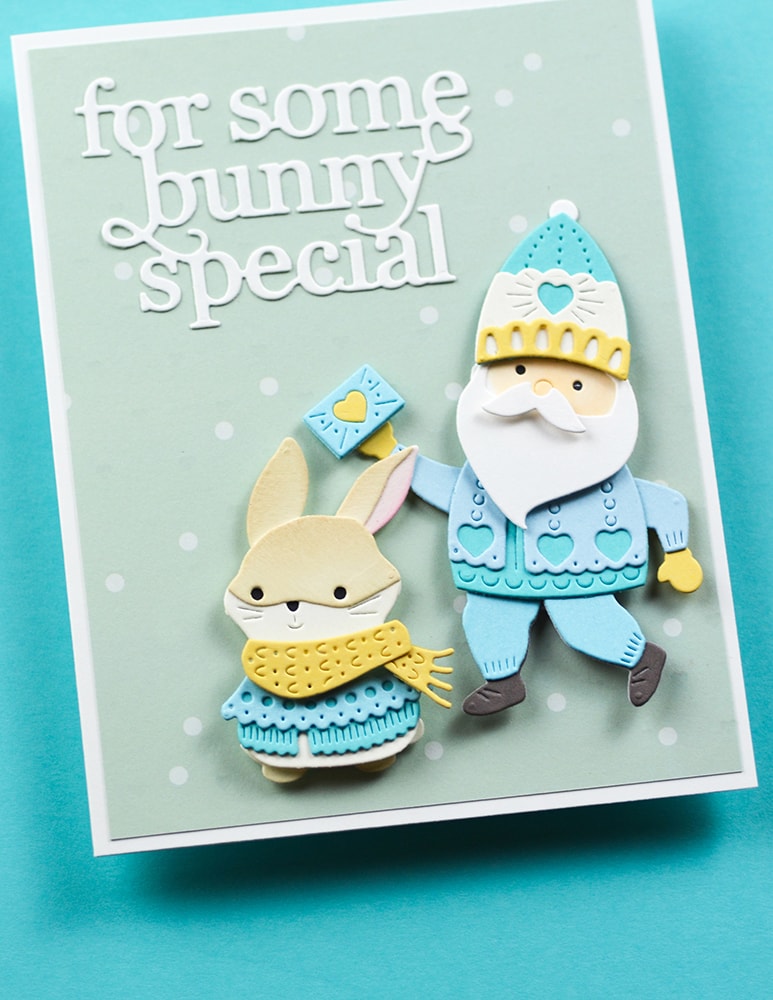 Poppy Stamps Stanzschablone - 2708 Nordic Bundled Bunny
