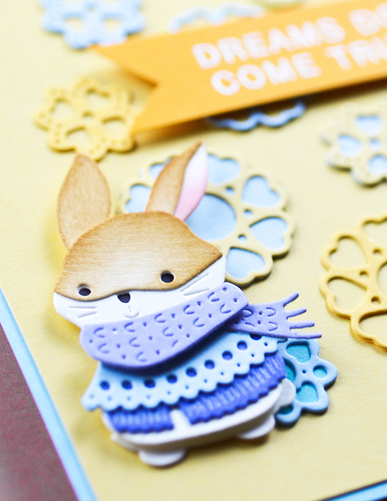 Poppy Stamps Stanzschablone - 2708 Nordic Bundled Bunny