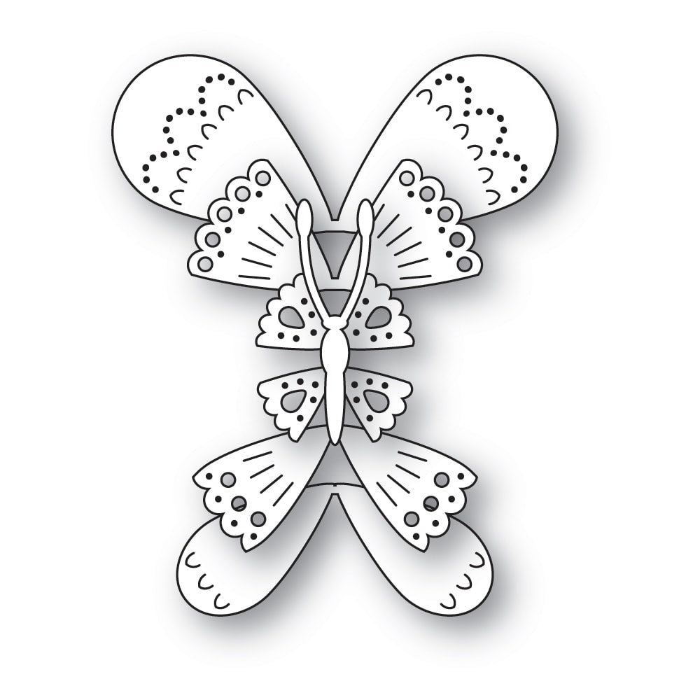 Poppy Stamps Stanzschablone - 2709 Nordic Belle Butterfly