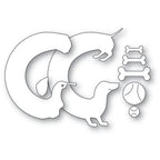 Poppy Stamps Stanzschablone - 2710 Curved Dachshund