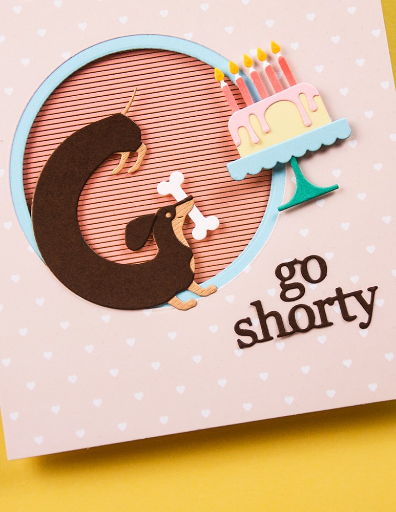 Poppy Stamps Stanzschablone - 2710 Curved Dachshund
