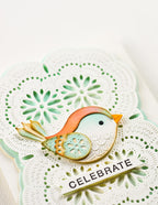 Poppy Stamps Stanzschablone - 2711 Nordic Petalpoint Bird