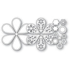 Poppy Stamps Stanzschablone - 2713 Nordic Pretty Petal Flower